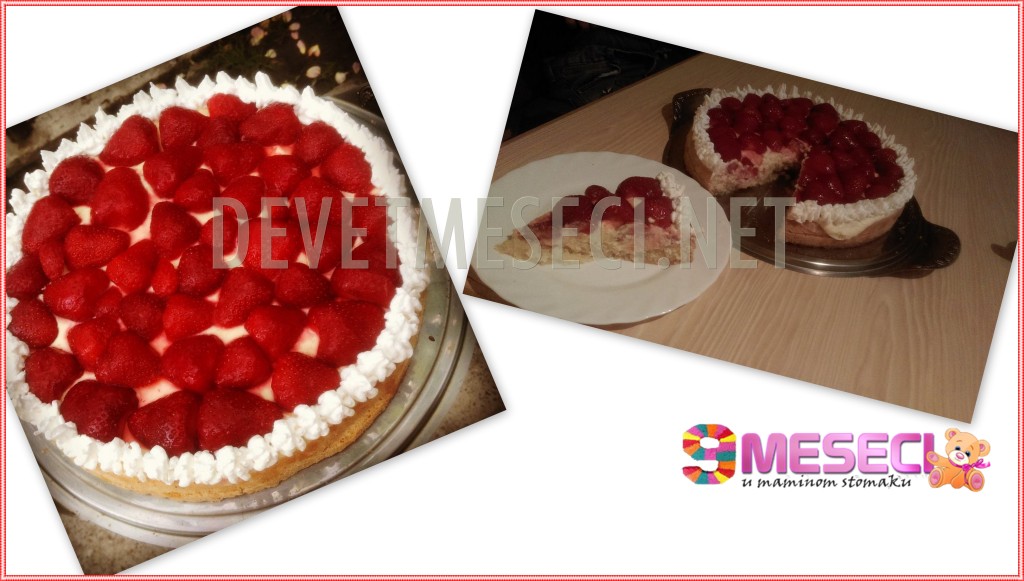 torta od jagoda -devetmeseci